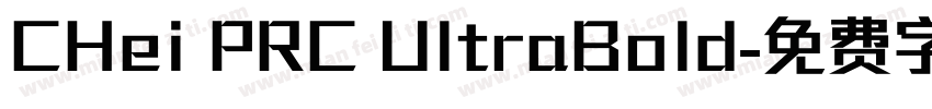 CHei PRC UltraBold字体转换